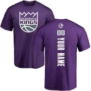 Custom Sacramento Kings Purple Custom Backer T-Shirt