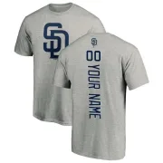 Custom San Diego Padres Custom Backer T-Shirt - Ash