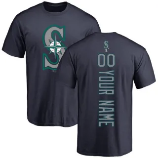 Custom Seattle Mariners Custom Backer T-Shirt - Navy