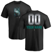 Custom Seattle Mariners Custom Midnight Mascot T-Shirt - Black