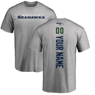 Custom Seattle Seahawks Custom Backer T-Shirt - Ash