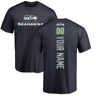 Custom Seattle Seahawks Custom Backer T-Shirt - Navy