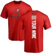 Custom Tampa Bay Buccaneers Custom Backer T-Shirt - Red