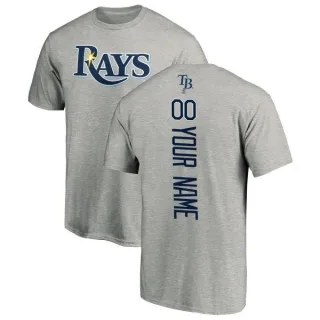 Custom Tampa Bay Rays Custom Backer T-Shirt - Ash