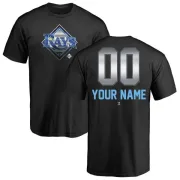 Custom Tampa Bay Rays Custom Midnight Mascot T-Shirt - Black