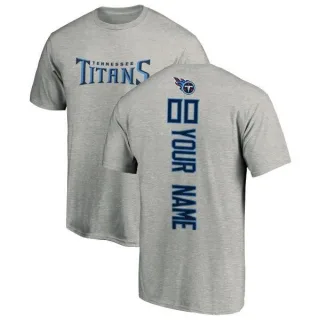 Custom Tennessee Titans Custom Backer T-Shirt - Ash