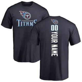 Custom Tennessee Titans Custom Backer T-Shirt - Navy