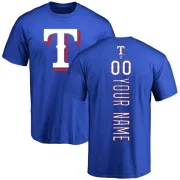 Custom Texas Rangers Custom Backer T-Shirt - Royal