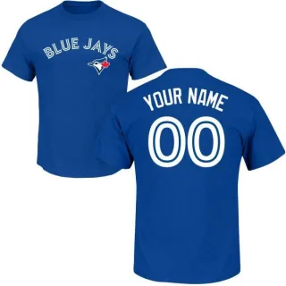 Custom Toronto Blue Jays Custom Name & Number T-Shirt - Royal