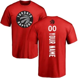 Custom Toronto Raptors Red Custom Backer T-Shirt