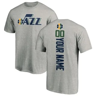 Custom Utah Jazz Ash Custom Backer T-Shirt