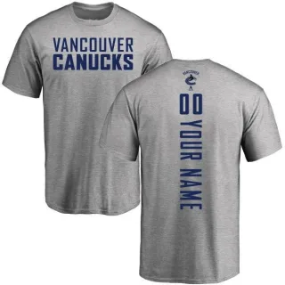 Custom Vancouver Canucks Custom Backer T-Shirt - Ash