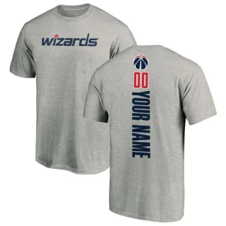 Custom Washington Wizards Ash Custom Backer T-Shirt