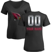 Custom Women's Arizona Cardinals Custom Midnight Mascot T-Shirt - Black