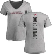 Custom Women's Carolina Hurricanes Custom Backer T-Shirt - Ash