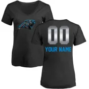 Custom Women's Carolina Panthers Custom Midnight Mascot T-Shirt - Black