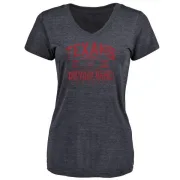 Custom Women's Houston Texans Custom Flanker Tri-Blend T-Shirt - Navy