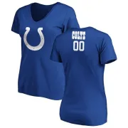 Custom Women's Indianapolis Colts Custom Backer Slim Fit T-Shirt - Royal