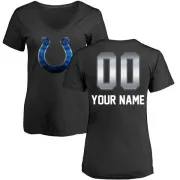 Custom Women's Indianapolis Colts Custom Midnight Mascot T-Shirt - Black