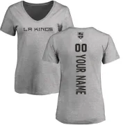 Custom Women's Los Angeles Kings Custom Backer T-Shirt - Ash