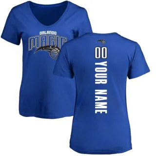 Custom Women's Orlando Magic Royal Custom Backer T-Shirt