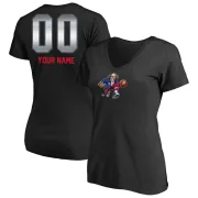 Custom Women's Philadelphia 76ers Black Custom Midnight Mascot T-Shirt