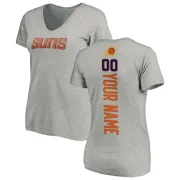 Custom Women's Phoenix Suns Ash Custom Backer T-Shirt