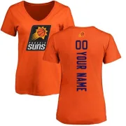 Custom Women's Phoenix Suns Orange Custom Backer T-Shirt