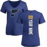 Custom Women's St. Louis Blues Custom Backer T-Shirt - Blue