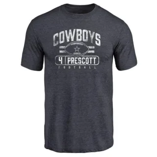 Dak Prescott Dallas Cowboys Flanker Tri-Blend T-Shirt - Navy