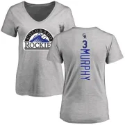 Dale Murphy Women's Colorado Rockies Backer Slim Fit T-Shirt - Ash