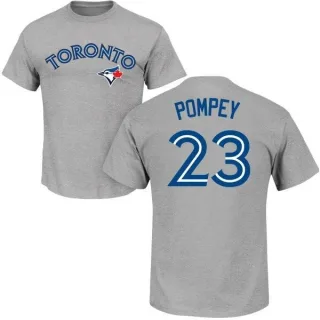 Dalton Pompey Toronto Blue Jays Name & Number T-Shirt - Gray