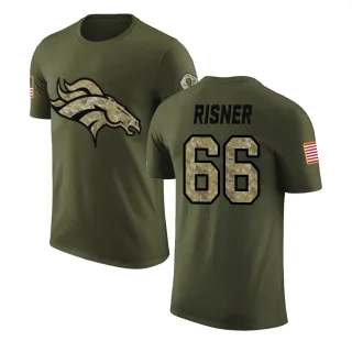 Dalton Risner Denver Broncos Olive Salute to Service Legend T-Shirt