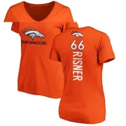 Dalton Risner Women's Denver Broncos Backer Slim Fit T-Shirt - Orange