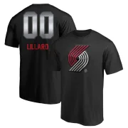 Damian Lillard Portland Trail Blazers Black Midnight Mascot T-Shirt