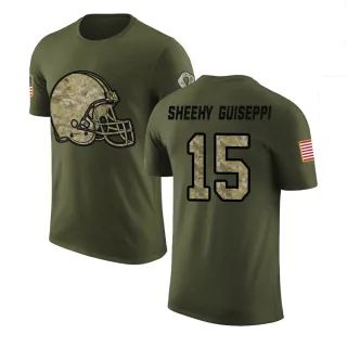 Damon Sheehy-Guiseppi Cleveland Browns Olive Salute to Service Legend T-Shirt