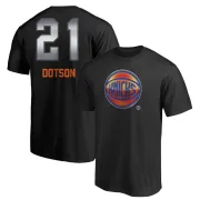 Damyean Dotson New York Knicks Black Midnight Mascot T-Shirt