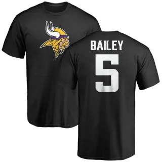 Dan Bailey Minnesota Vikings Name & Number Logo T-Shirt - Black