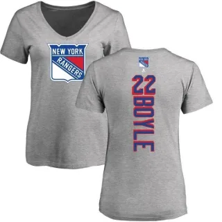 Dan Boyle Women's New York Rangers Backer T-Shirt - Ash