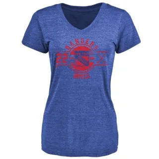 Dan Boyle Women's New York Rangers Insignia Tri-Blend T-Shirt - Royal