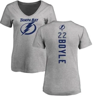 Dan Boyle Women's Tampa Bay Lightning Backer T-Shirt - Ash