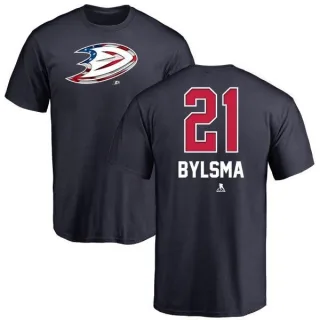 Dan Bylsma Anaheim Ducks Name and Number Banner Wave T-Shirt - Navy