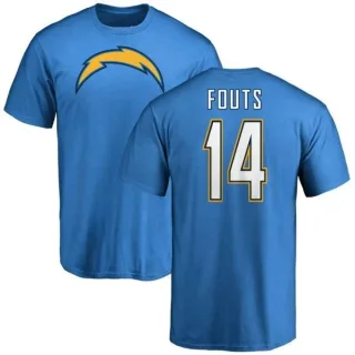 Dan Fouts Los Angeles Chargers Name & Number T-Shirt - Blue