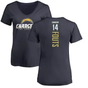 Dan Fouts Women's Los Angeles Chargers Backer T-Shirt - Navy