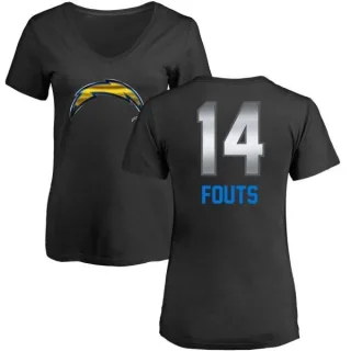 Dan Fouts Women's Los Angeles Chargers Midnight Mascot T-Shirt - Black