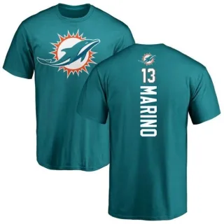 Dan Marino Miami Dolphins Backer T-Shirt - Aqua