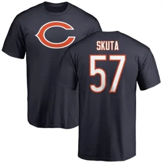 Dan Skuta Chicago Bears Name & Number Logo T-Shirt - Navy