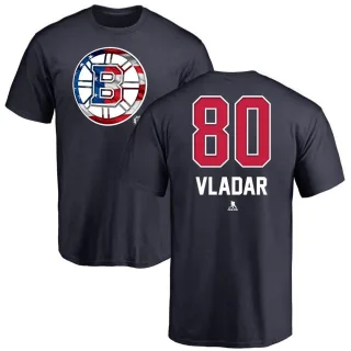 Dan Vladar Boston Bruins Name and Number Banner Wave T-Shirt - Navy