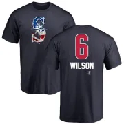 Dan Wilson Seattle Mariners Name and Number Banner Wave T-Shirt - Navy