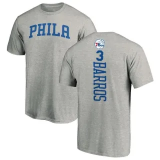 Dana Barros Philadelphia 76ers Ash Backer T-Shirt